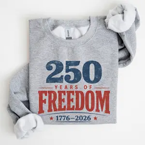 250 Years of Freedom, Vintage, Patriotic, USA, America Sweatshirt