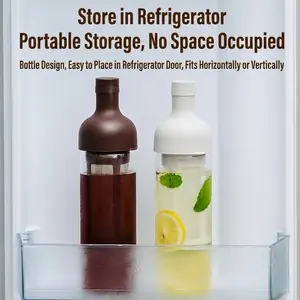 Cold Brew Coffee Pot Glass, Cold Water Pitcher, Iced Tea Infusion Bottle, Ice Drip Brewer, Cool Beverage Container, Storage, Cold Brew Maker