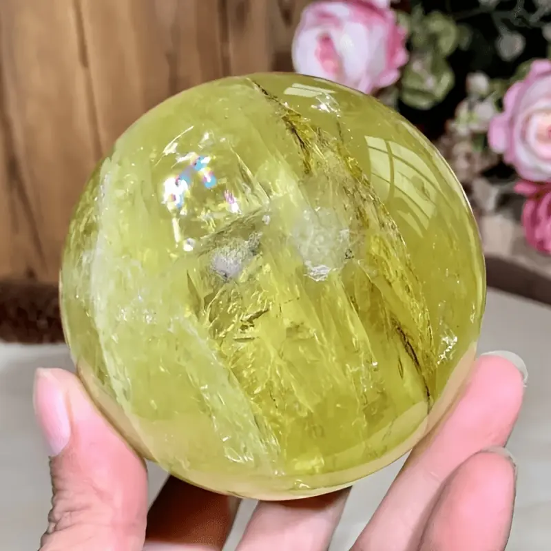 Natural multi-material crystal ball,Geological gifts, DIY,Unique Home Decor, Ideal Gift For Crystal Collectors.Bohemian Style Unique Texture for DIY Making,Christmas,Valentine'