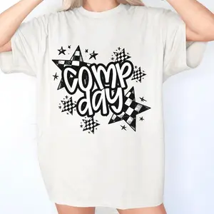 Retro unisex cute comp day cheer comp season cheerleading competition day t-shirt, Perfect Fit, Ultimate Comfort, Casual Style