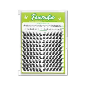 Fox Cat Eye Lashes D Curl Lash Clusters 8-18mm DIY Lash Extension 0.3mm Wispy Individual Cluster Eyelash Extensions, Fairy Fox