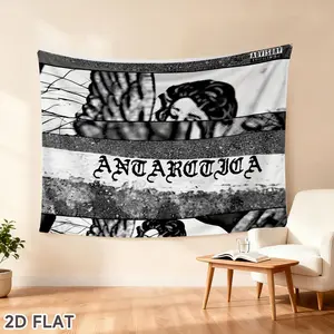 Antarctica Backdrop Modern Abstract Tapestry Wall Hanging, Arctic Aesthetic Photography Background, Polyester Fabric Wall Decor for Bedroom, Living Room, Gaming Room, Dorm, Studio, Party Decoration