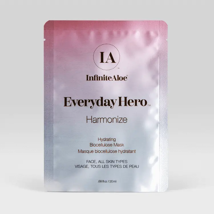 Harmonize Biocellulose Face Mask Made in Japan and offered by Infinite Aloe as a top-tier face mask.