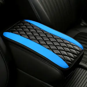 1PC General anti slip pad, armrest box pad, leather car breathable central armrest glove, personalized and fashionable cartoon car armrest pad, Car Interior Decoration