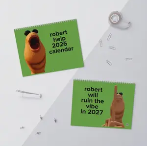 Marcus the Worm Funny 2026 Wall Calendar: VR Chat Meme HG