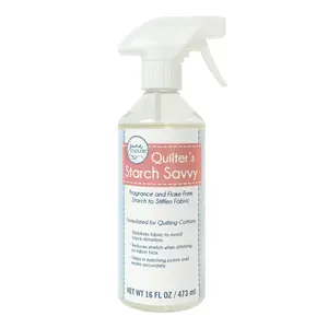 June Tailor Quilter's Starch Savvy - 16 oz Household Spray Cleaning Supplies Fragrance Fabric Cleaner Cleaner Liquid Perfume Scented