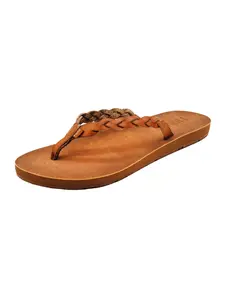 Flojos Women's Navida Braided Strap Sandals - Tan
