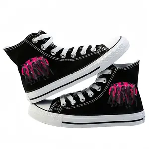 KPop Canvas Shoes — Unisex high-top canvas trainers for teens: flat, non-slip outdoor sports footwear
