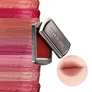 [BRAYE] Lipsleek BLUR Semi-Matte Lip & Cheek Balm, Buildable Hydrating Vegan Makeup, Velvet Finish, Cruelty-Free, Lipstick, Blush, Face Make up