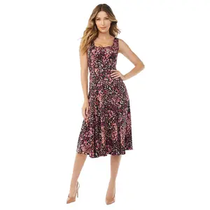 Sofia Jeans by Sofia Vergara Womens Sleeveless Tea Length Dress XS Casual Polyester