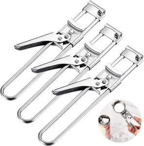 Adjustable Multifunctional Stainless Steel Can Opener Jar Lid Gripper Kitchen