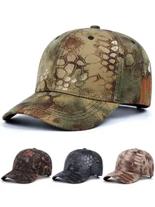 2025 Personalized Fashion New Baseball Hat Python Pattern Printed Outdoor Leisure Sports Sunshade Hat for Daily Life Wearing Decorative Hat for Outing Commuting Sun Hat Unisex Adjustable Street Skateboarding Hip Hop Hat Adjustable Caps