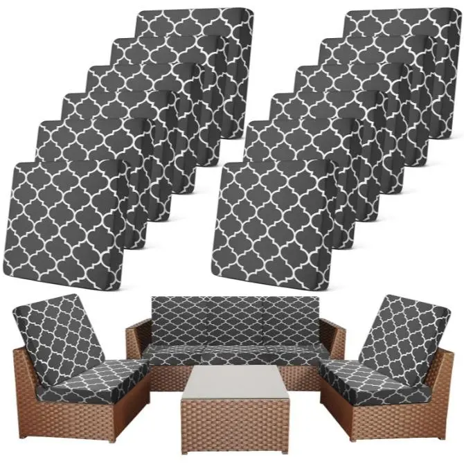 12 Pcs Dark Gray Moroccan 