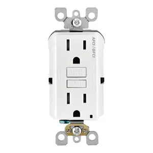 Leviton AGTR1-0KW AFCI-GFCI Dual Function Outlet White