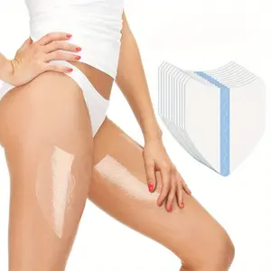 10-Pack Thigh Chafing Patches — Invisible Sweat-Proof Anti-Friction Stickers, V-Shape Stay-Put All Day