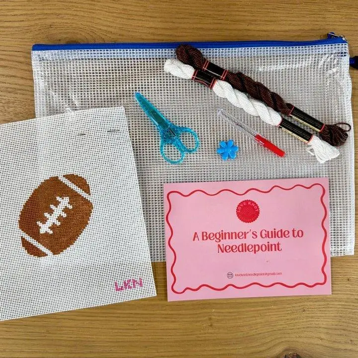 Football Needlepoint Beginner Kit