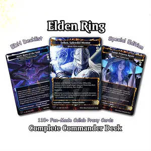 Elden Ring Commander Deck Proxy | Azorius Control Voltron EDH Deck | 100+ Fantasy Proxy Cards