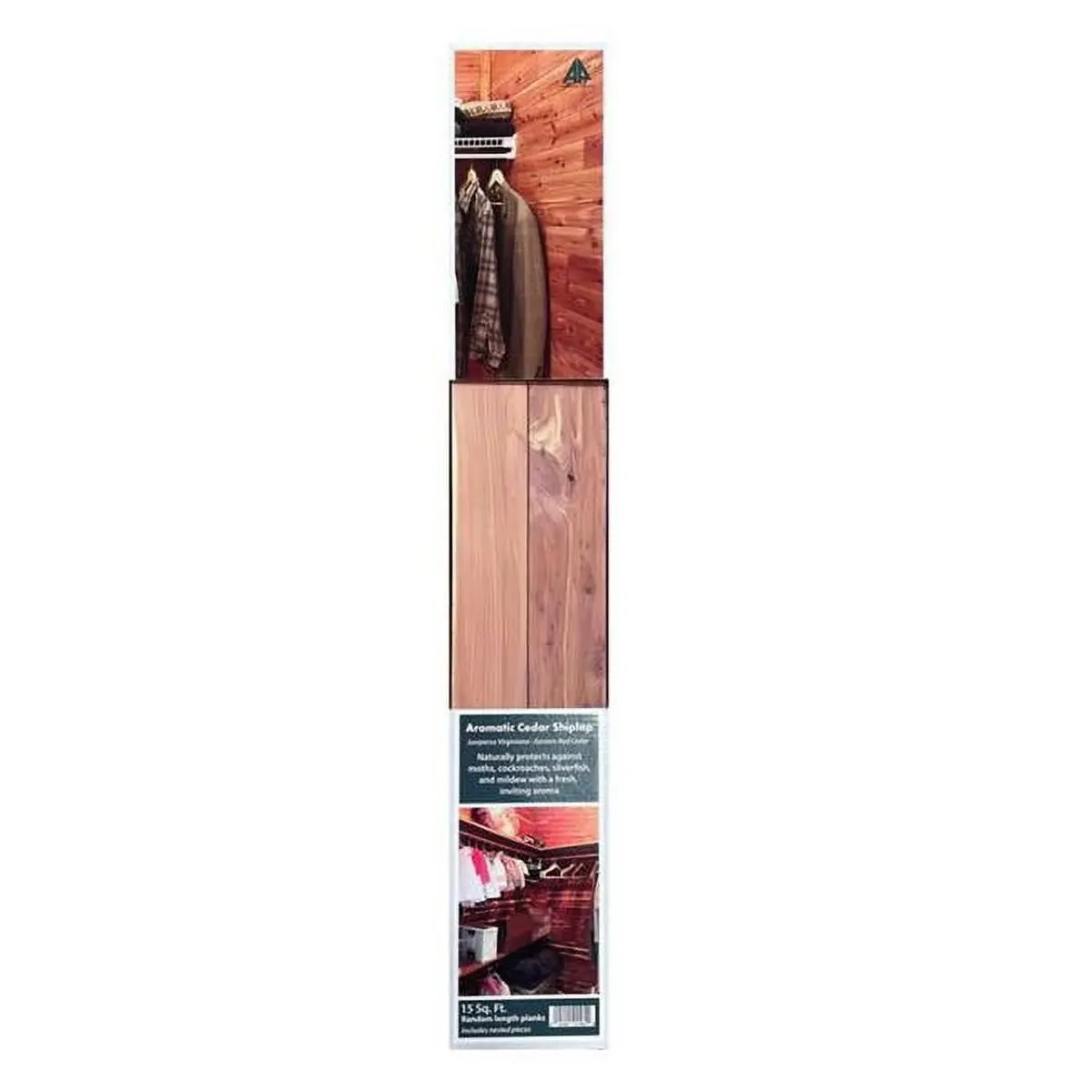 212 MAIN Sturdy Natural Solid Cedar Wood Closet Liner Plank - Self-Drilling, Durable 0.25x3.75x48 in., Red Wood Organizer (American Pacific 5039003), Solid Wood