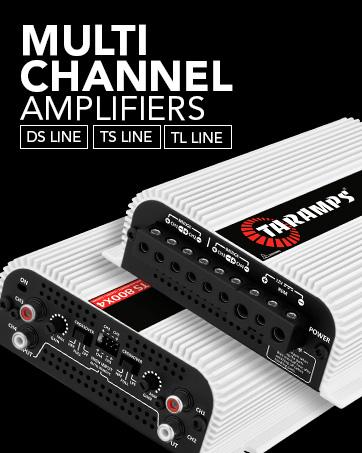 Taramps TS 1200x4 Amplifier Car Audio 1200W RMS 2 Ohms 4 Channels 2 Bridged Channels, Full Range Crossover Fixed RCA/Wire Input - Multichannel Class D