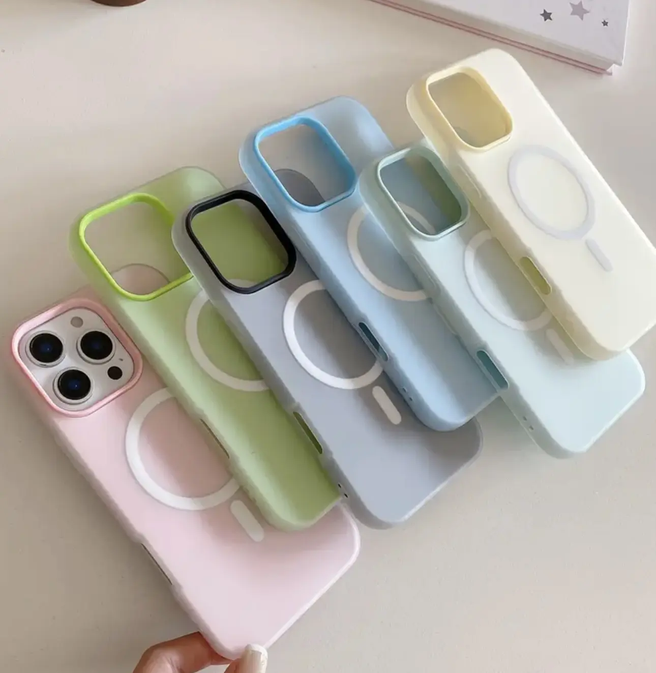 Shockproof Colorful MagSafe Magnetic Phone Case Cover For iPhone 17 / 17E / 16 / 16E / 15 / 14 / 13 / Plus / Pro / Pro Max / Matte Shockproof Casing