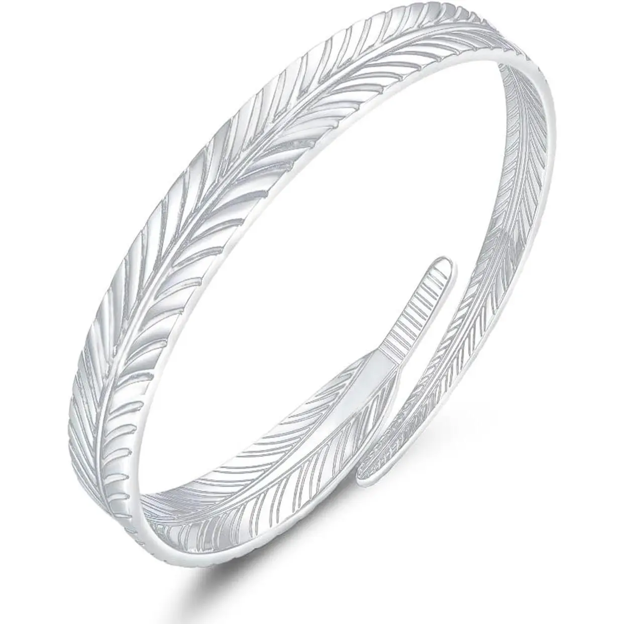 White Silver Feather