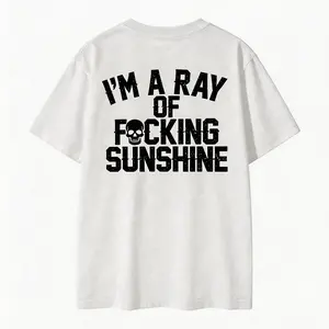 I'm A Ray Of F*cking Sunshine Shirt Womenswear Style T-Shirt 100% Pure Cotton Heat Transfer Print S to 5XL Sizes Comfortable & Breathable Top - Check Summer Streetwear