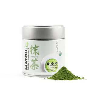 Matcha Organic Ceremonial Grade Green Tea Powder (45g/1.59oz Tin) No Sugar Added Macha for Lattes, Authentic Origin Japanese Matcha, USDA/EC/JAS Certified