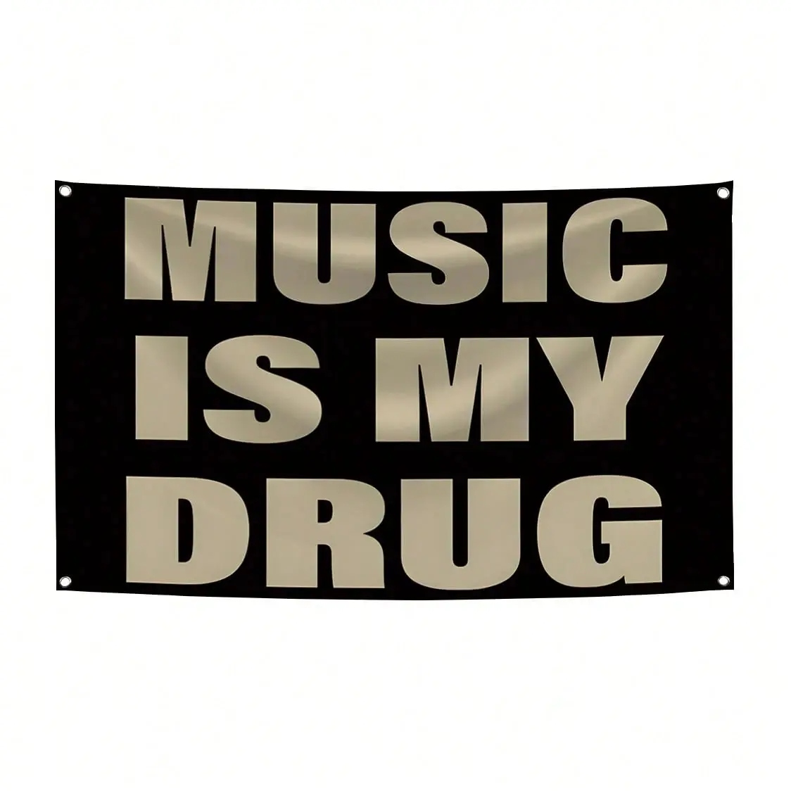Music Is My Music Abstract Cartoon Art Banner, Colorful Wall Hanging Flag for Bedroom Living Room Dorm Party Decoration, Tapestry Room Decor, Wall Tapestries, Decorating
