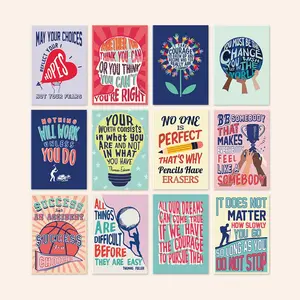 Set of 12 Inspirational Notebooks