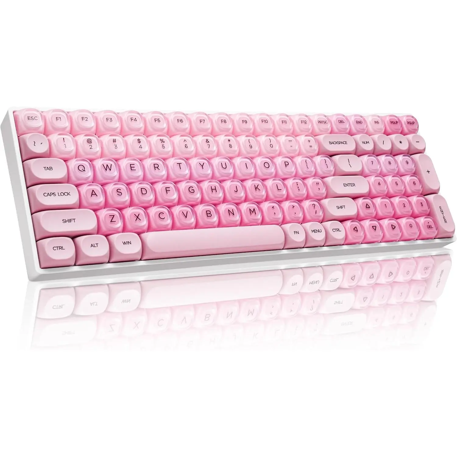 Creator Pick: ZH100 All-Models 3-Mode Wireless Durable Creamy Ergonomic Mechanical Gaming Keyboard with Artistic Keycaps, Hot-Swappable, for Gamers & Coders, Durable Keyboard,back to school,back to school shopping