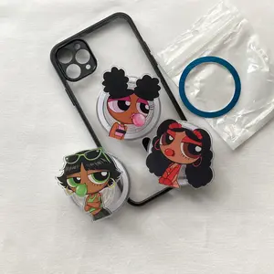 Powerful Girls Kindle Grip, Cute Cartoon Style Phone Grip With Bold Colors, Strong Hold And Built-In Stand For Easy Viewing Anywhere, Gift For Her
