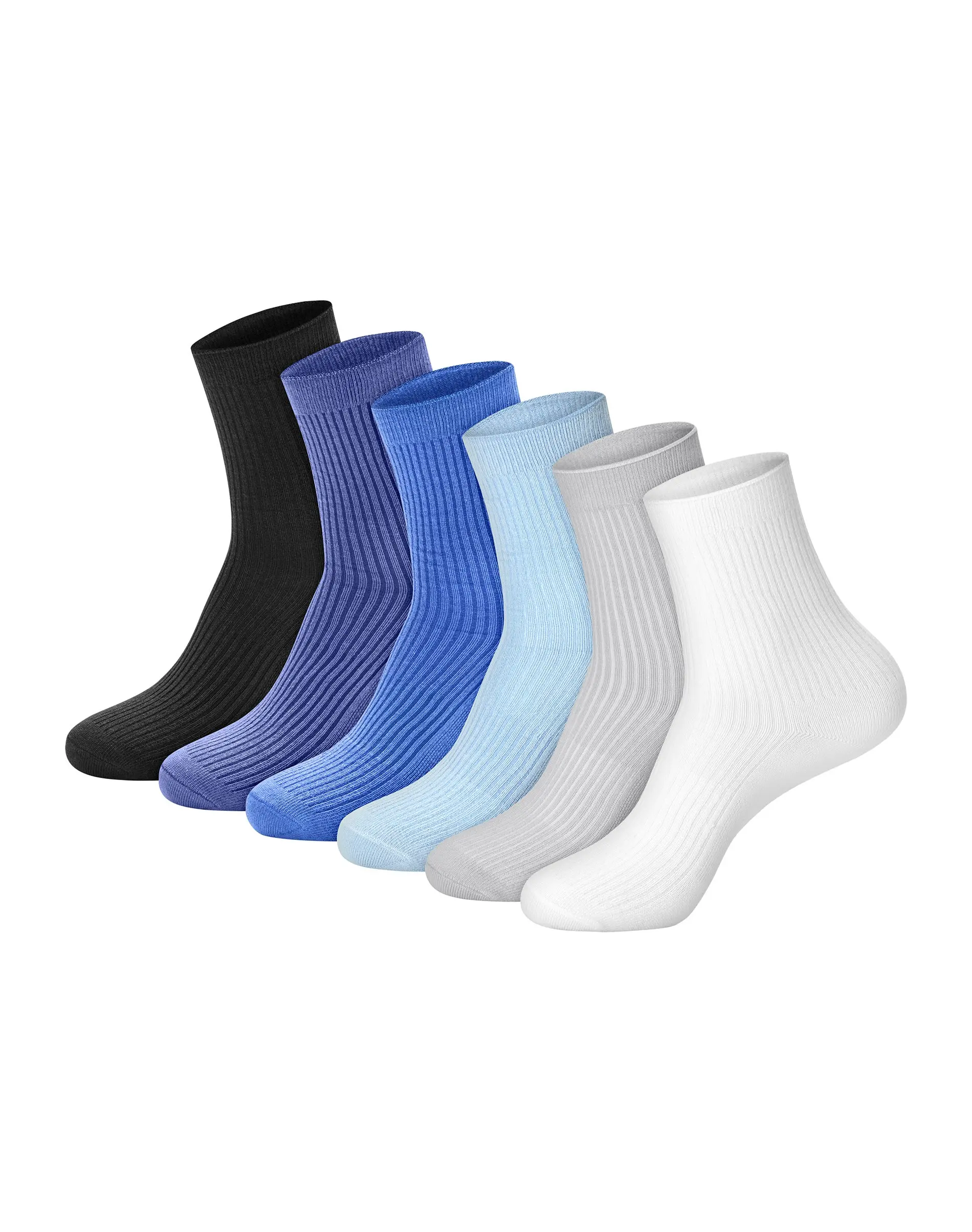 Hanes Originals Women’s Supersoft Crew Socks 6-pairs Women's Intimates Multi Pack Comfortable Fit Soft Stretch Fabric Breathable Hwsc6 Smooth Womenswear