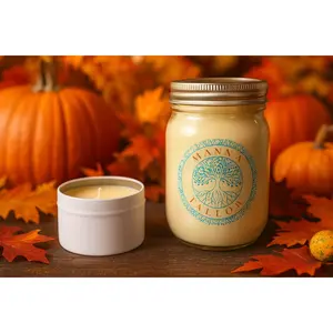 Manna Tallow Candle Hand-Crafted & Poured Artisan Candle – Harvest Glow