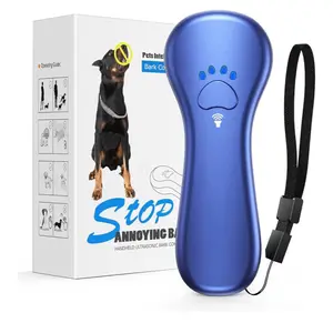 Ahwhg Anti Barking Device - Portable Ultrasonic Dog Bark Deterrent, 16.4 ft Effective Control Range, USB Rechargeable, Safe for Dogs and Humans