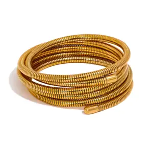 Statement Gold - Coil Wrap Bracelet