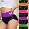 QUASTI Women's 5-Pack High-Waist Cotton Panties for Women, Cotton Fabric Soft Breathable Briefs, High Elasticity, Hip-Enhancing Color Blocking No Show Underwear, S-XXL Daily Wear