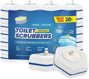 CleanGenius Disposable Prefilled Toilet Cleaning Scrubbers (30 Count) outdoorfun