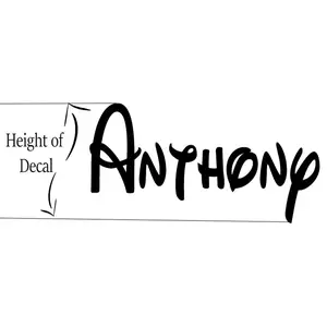 PakedDeals Custom Name Vinyl Decal Sticker for Cups Cars Laptops Phones