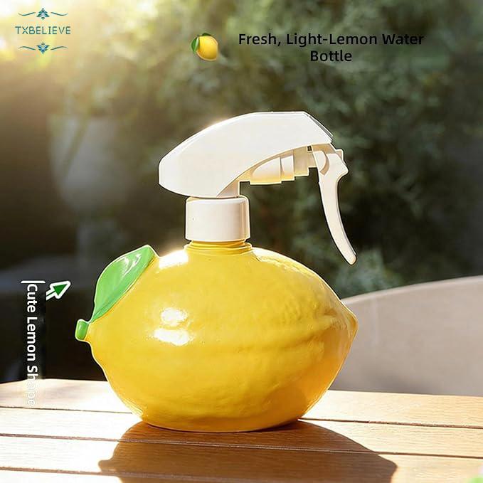 Heavy Type Garden Watering Can Creative Lemon Themed Watering Sprays Bottle with Ergonomic Handle Handed Multipurpose Pressure Garden Sprayer