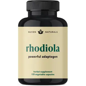 Rhodiola Rosea 600 mg | 60 Servings | Ultra Potent Rhodiola Supplement with 3% Salidroside & 1% Rosavins for Stress Support, Mood Support & Energy - Adaptogens for Calm & Focus - Gluten Free & Non-GMO