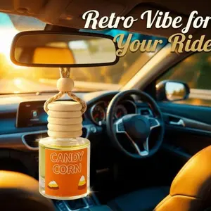 1PC，Hanging Air Freshener 8ml Mini Hanging Fragrance Diffuser, Multi-Use for Car Rear View Mirror Home Closet Office, Odor Eliminator Scented Pendant