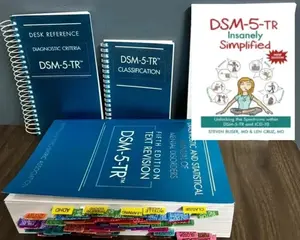 Diagnostic and Statistical Manual of Mental Disorders, Text Revision Dsm-5-tr+DSM 5 TR + Index tab, Desk Reference Spiral, Classification & DSM SIMPLIFIED