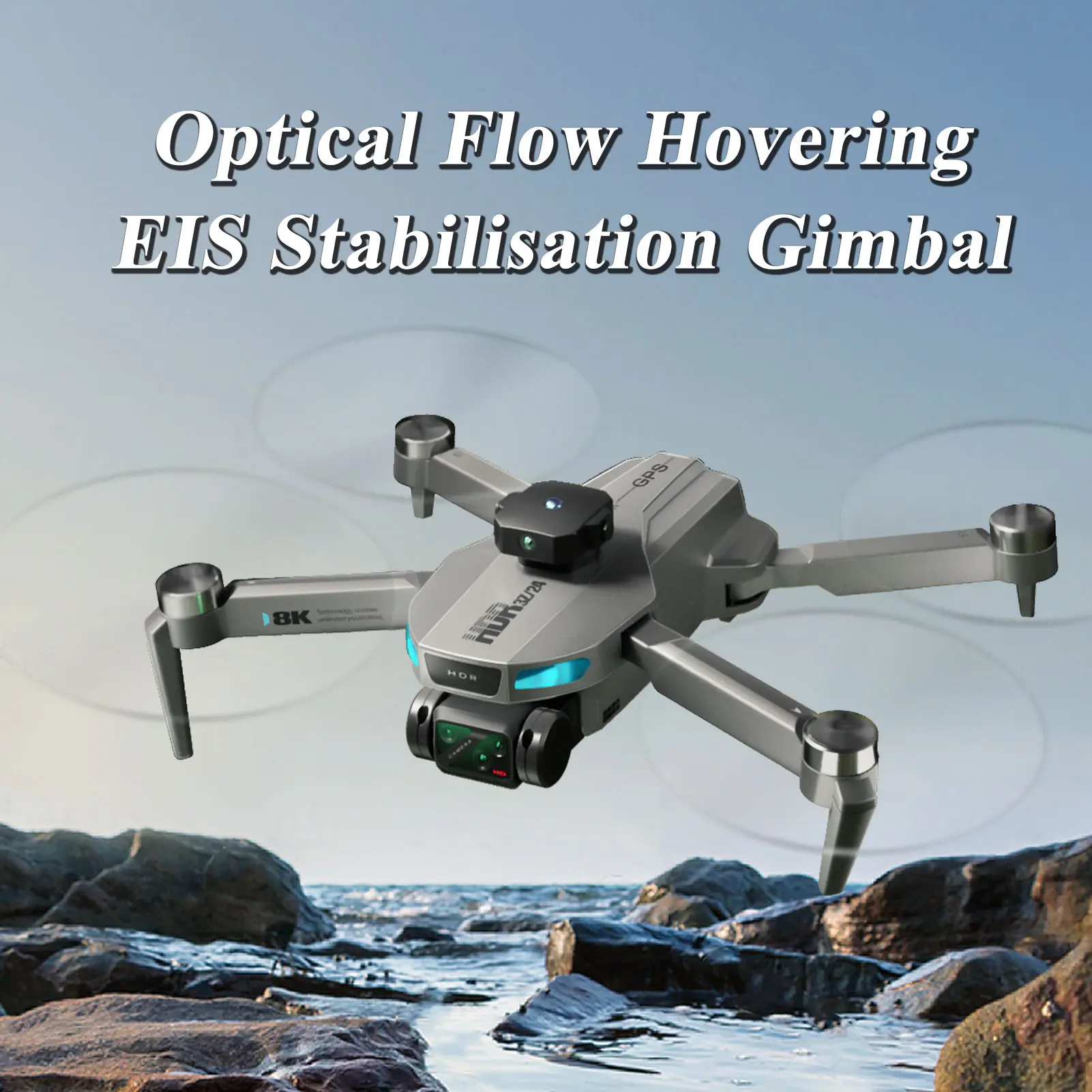 SG106PRO Plastic Self Flying GPS Aerial Drone with Camera, Brushless Motor, 360° Obstacle Avoidance, Stunt Flipping, Optical Flow Mode, Gesture Shooting, Remote Control Novice Toy, Holiday Gift