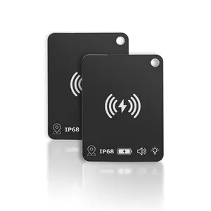 Small Wallet Tracker Card for iOS Users, Rechargeable Wireless Tracking Tag, Cute Design for Kids, Ideal for Luggage Tags & Wallets