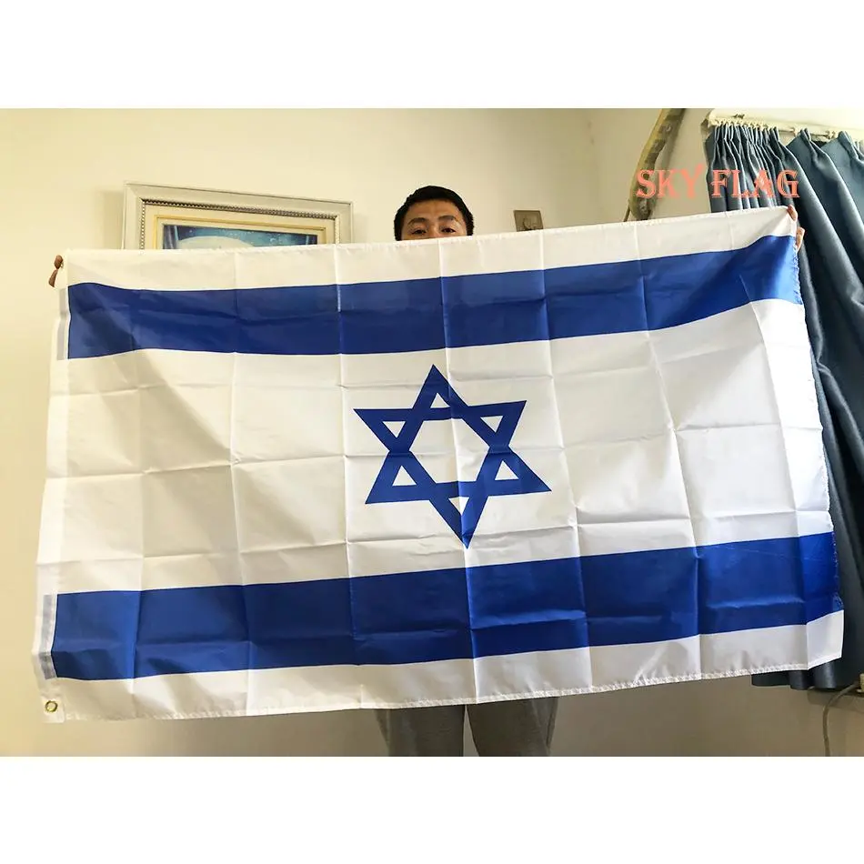 SKY FLAG Israel National Flag 90X150cm Hanging Polyester ISR IL Israeli National Flags Banner home Decoration