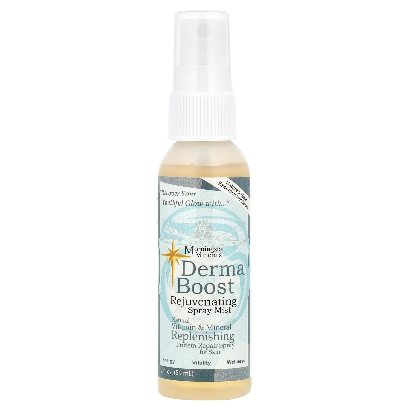 Morningstar Minerals Derma Boost Rejuvenating Spray Mist, 2 fl oz (59 ml)