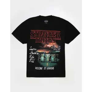 Stranger Things Vintage Washed Graphic Tee TV Series Classic Movie Lover Tshirt, Movie Buff Tee, Film Fan Gift, men gifts Oversized Cotton Fabric