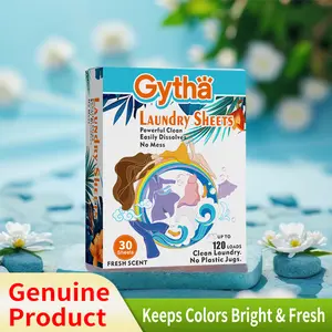 Eco-friendly Laundry Sheets - Fresh Scent - Suitable for Home/Travel/Apartment/Dorm - Gytha Plastic-Free and Liquid-Free Laundry Sheets