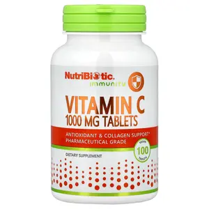 NutriBiotic Vitamin C, 1,000 mg, 100 Vegan Tablets