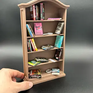 1/6 Scale Mini Bookshelf / Mini Brands / Mini Books / Miniature Bookcase